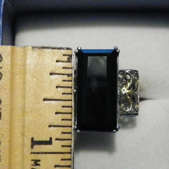 (RESERVED FOR JACA10)   Thai Black Spinel openwork statement ring (17 ct) - Picture 2 of 6